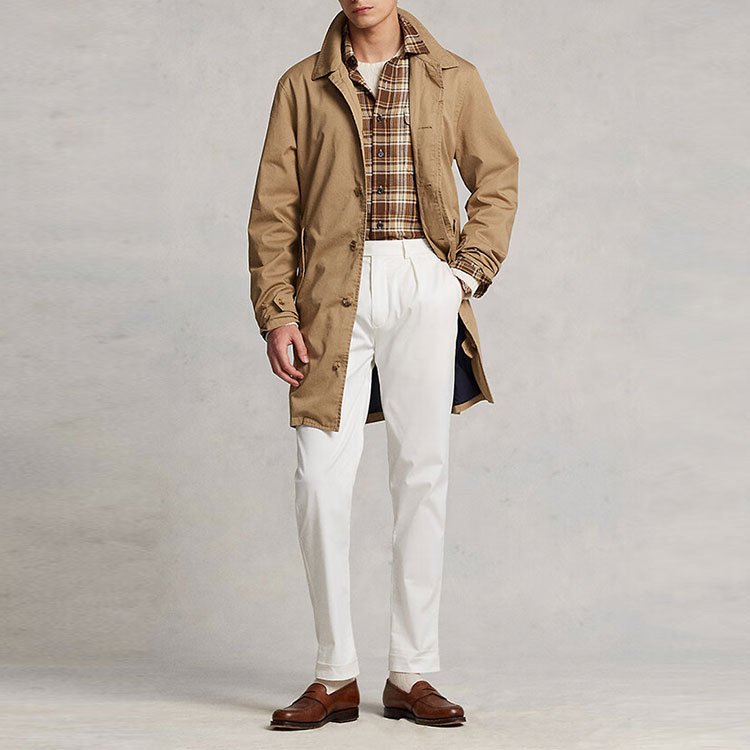 Polo Ralph Lauren Тренч мужской верблюжий коричневый, Camel Brown — фото 4