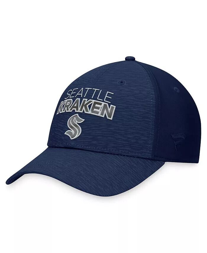 

Мужская гибкая шляпа с логотипом Deep Sea Seattle Kraken Authentic Pro Road Stack Fanatics, синий