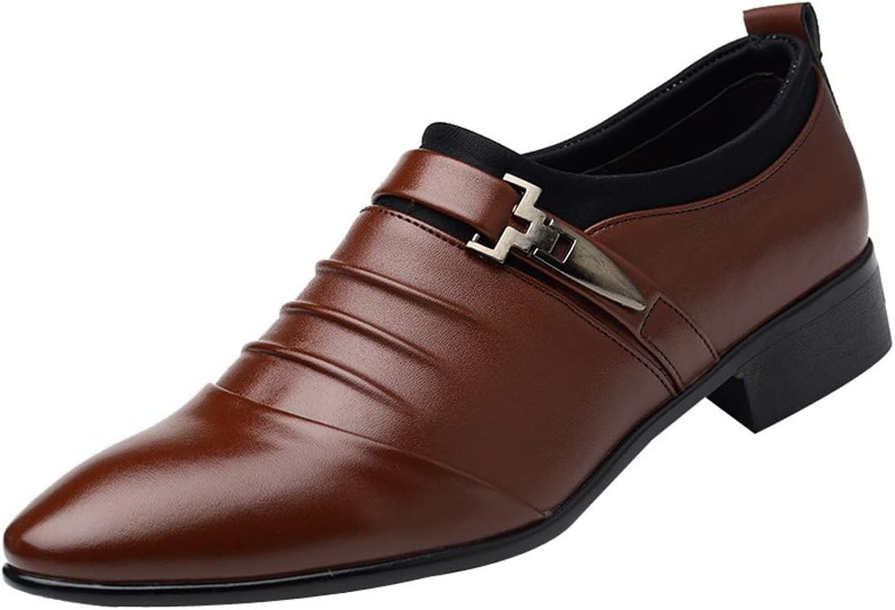 

Мужские лоферы на ремешке с пряжкой Generic, коричневый