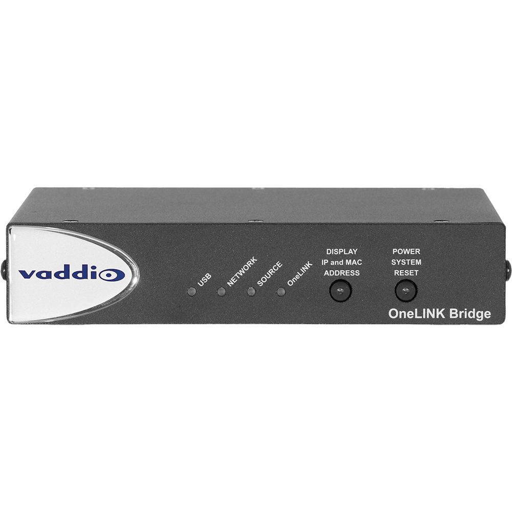 

Интерфейсный приемник аудио- и видеосигнала Vaddio OneLINK Bridge для камер HDBaseT (Северная Америка)