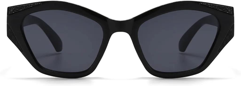 

Специально разработанные для солнцезащитных очков «кошачий глаз» с угловатыми дужками в стиле ретро, ​​дужки выполнены в современном ретро-стиле TVTBBVV, White