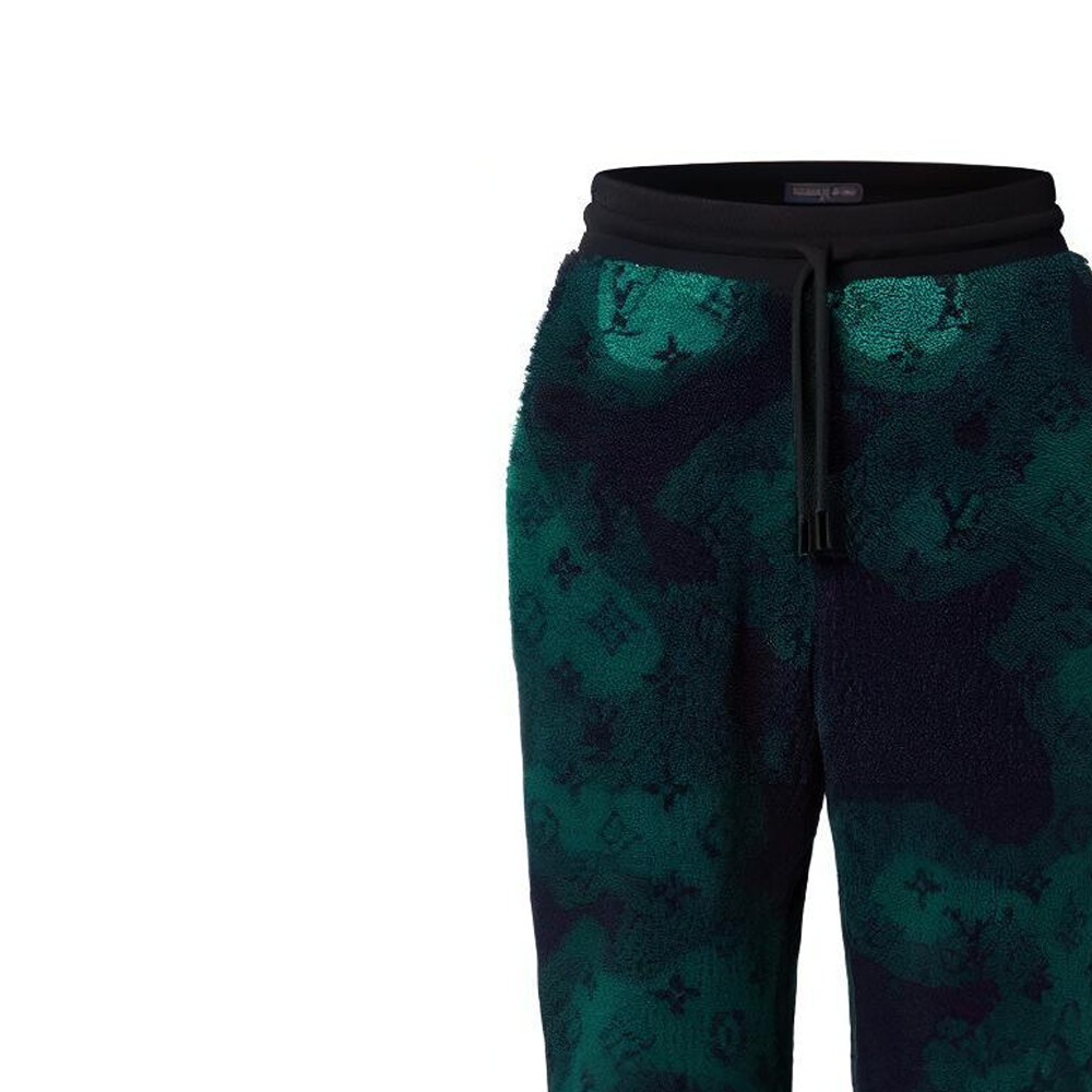 Новые квартальные продукты LV Casual Pants Men Green Louis Vuitton, зеленый — фото 4