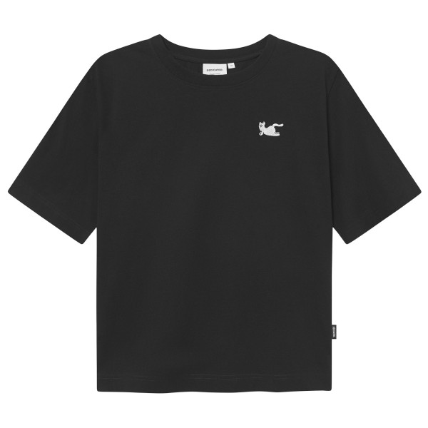 

Женская футболка Vadstena Cat Cobra Pose - футболка Dedicated, черный