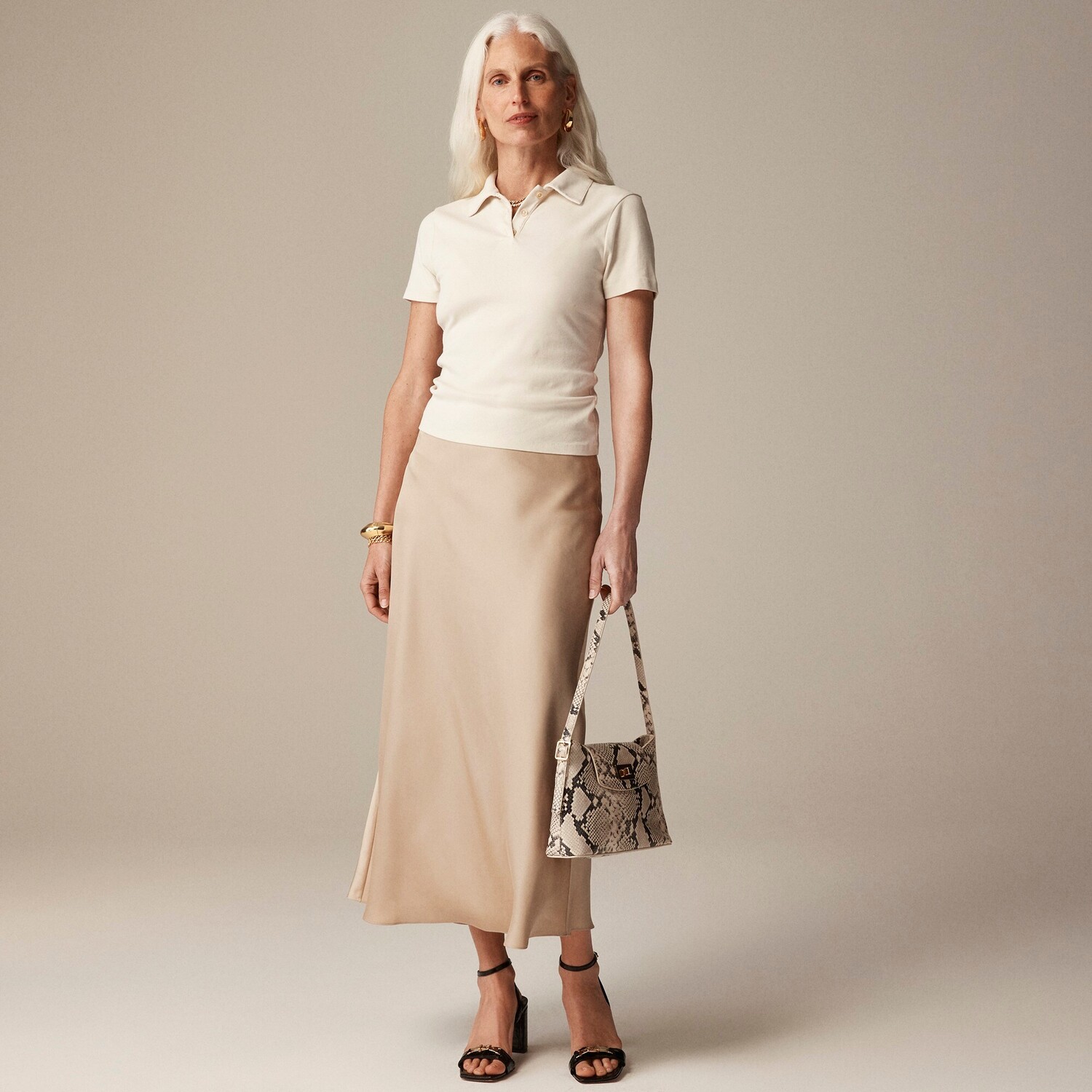 

Юбка-Комбинация Гвинет J.Crew, хаки