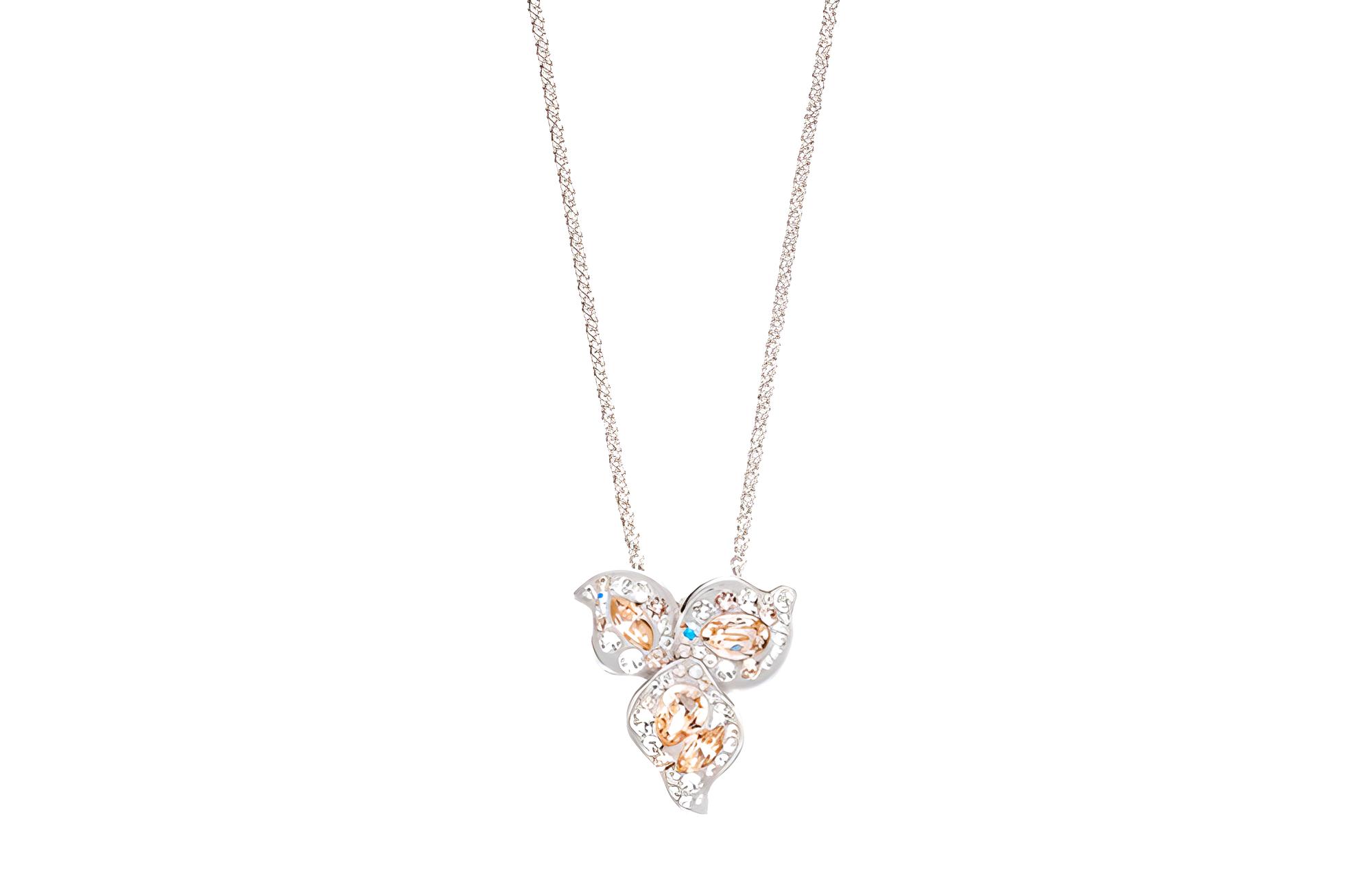

Swarovski Изящное цветочное ожерелье для женщин с белым золотым покрытием Graceful Bloom