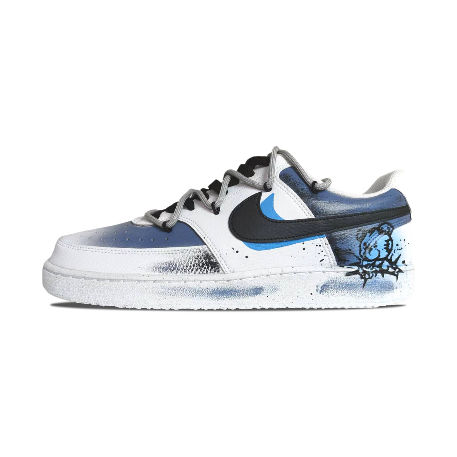 

Кроссовки для скейтбординга Court Vision Low, мужские, с низким верхом, белый/синий Nike