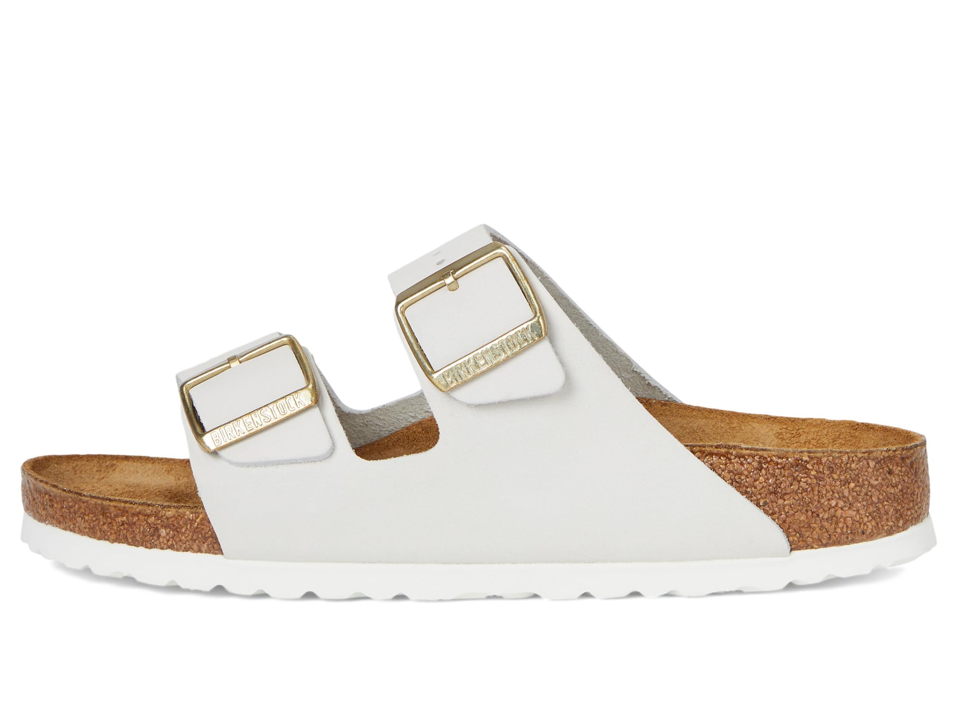 Сандалии Birkenstock Arizona - Nubuck Leather, Antique White — фото 4