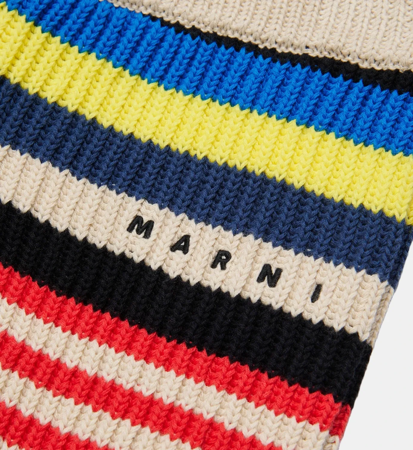 Вязаные шорты с логотипом Marni, мультиколор — фото 3