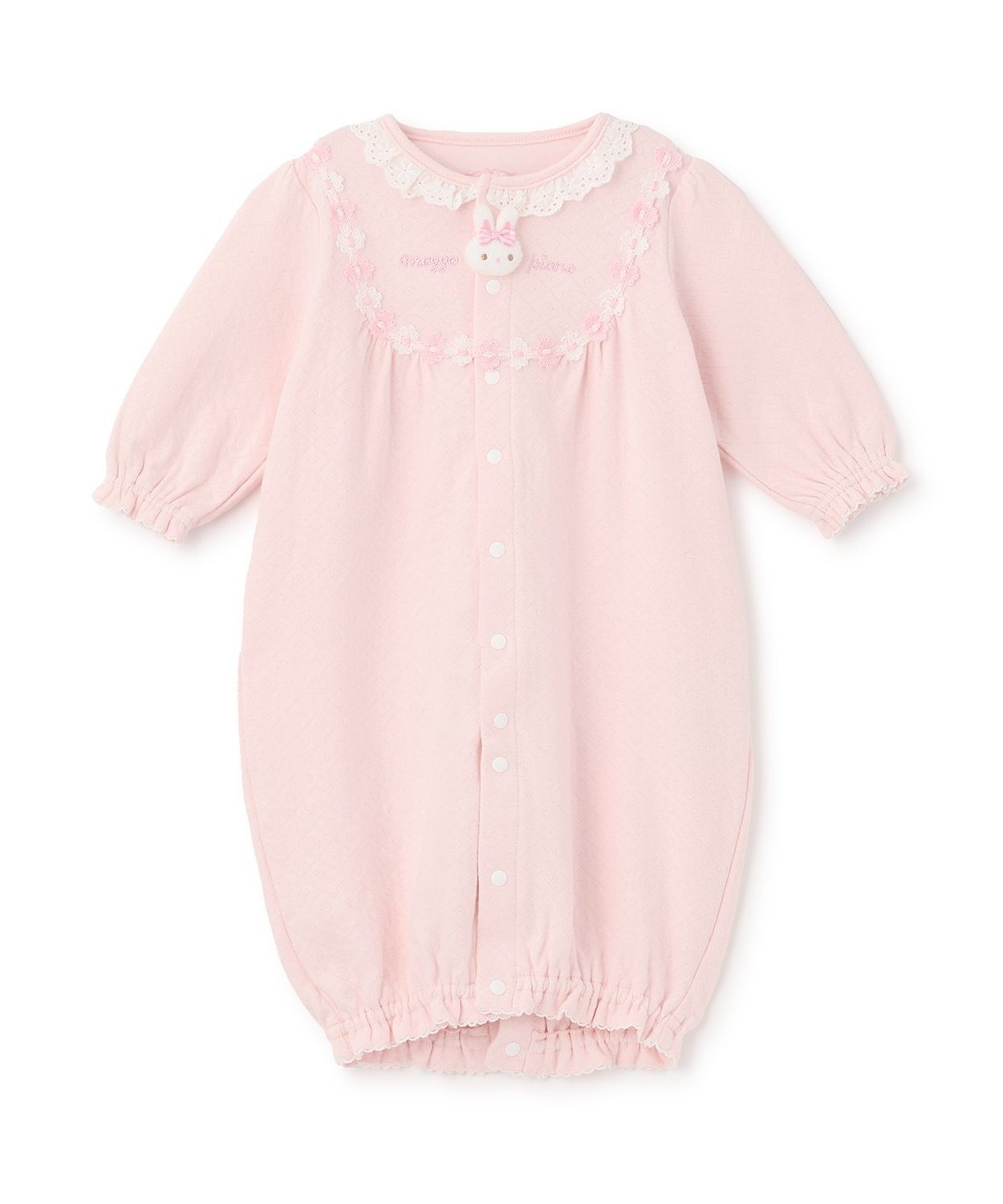 Двусторонняя цельная куртка с талисманом в виде кролика Mezzo piano, Light Pink