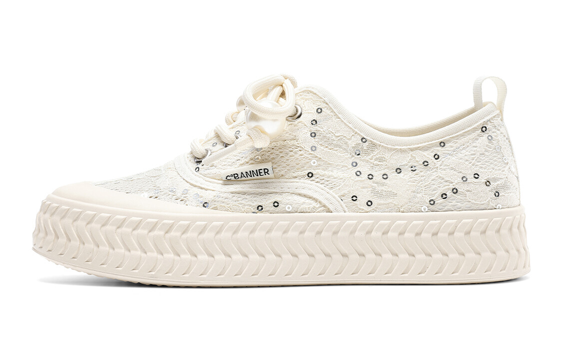 

Кроссовки CВ°BANNER Skateboard Shoes Women's Low-Top Beige, Бежевый, Кроссовки CВ°BANNER Skateboard Shoes Women's Low-Top Beige