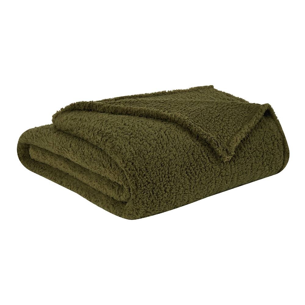 

Одеяло из шерпы Brooklyn Loom Marshmallow, цвет Olive