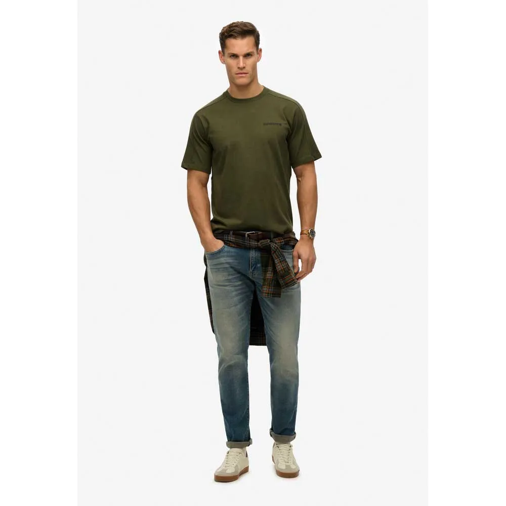 Футболка с коротким рукавом Superdry Tech Relaxed, зеленый — фото 3