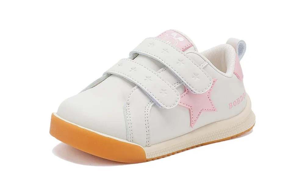 BOBDOG Slip Resistant Cushioning Abrasion Resistant Low top детские туфли Beige Blue Infant And Toddler