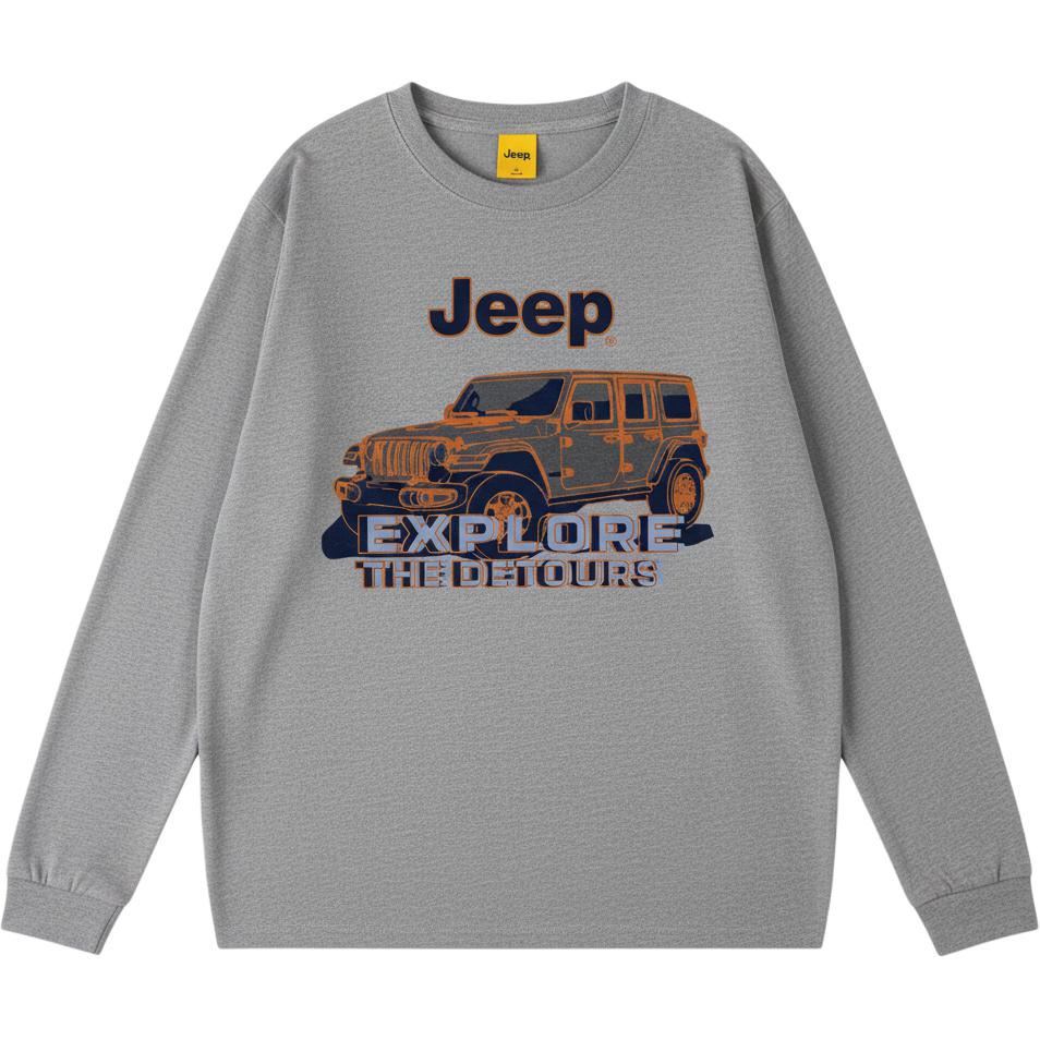 

Свитшот Unisex Crew Neck Moderate Heavyweight Jeep, темно-серый