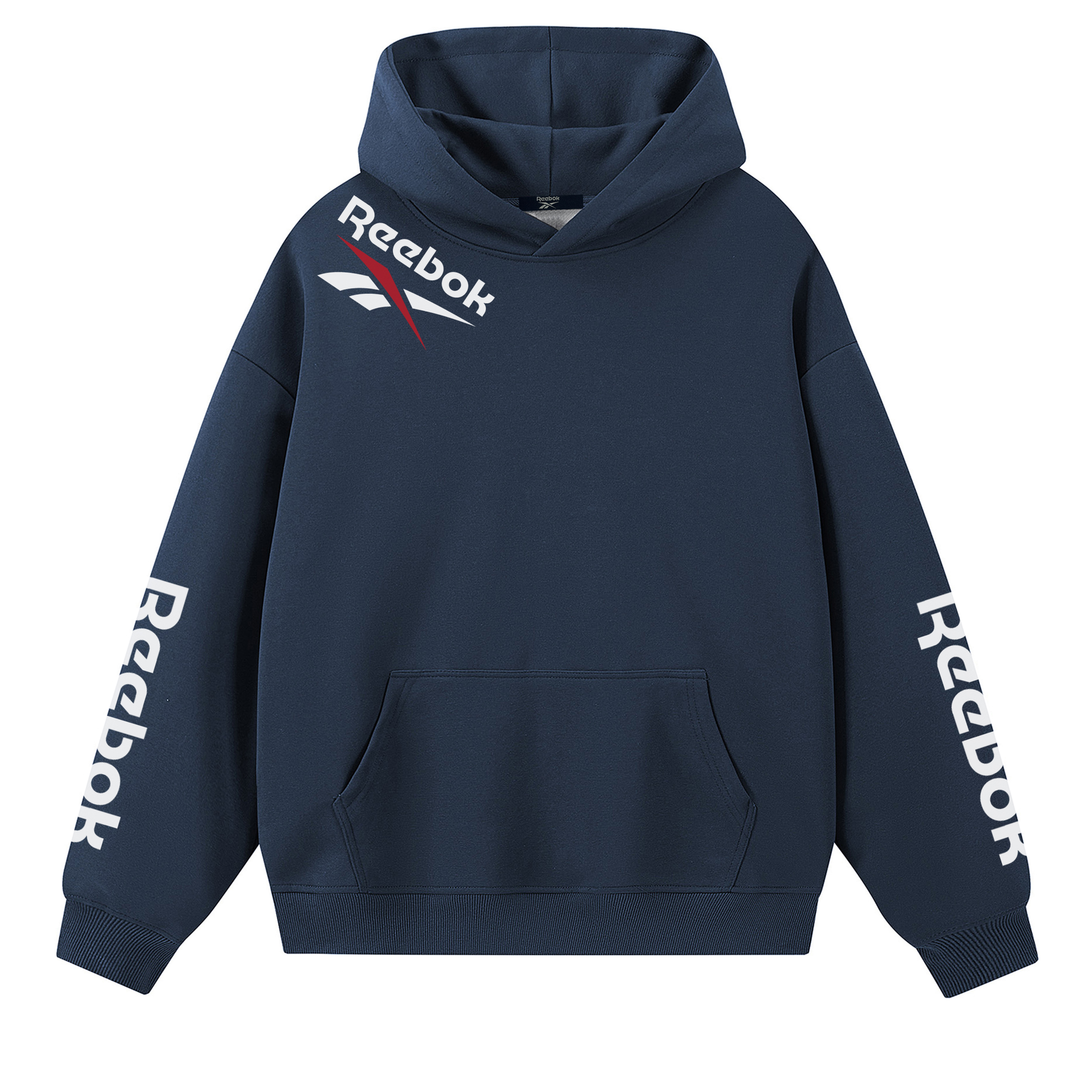 

Толстовка Unisex Hooded Moderate Heavyweight Reebok, темно-синий (fleece-lined)
