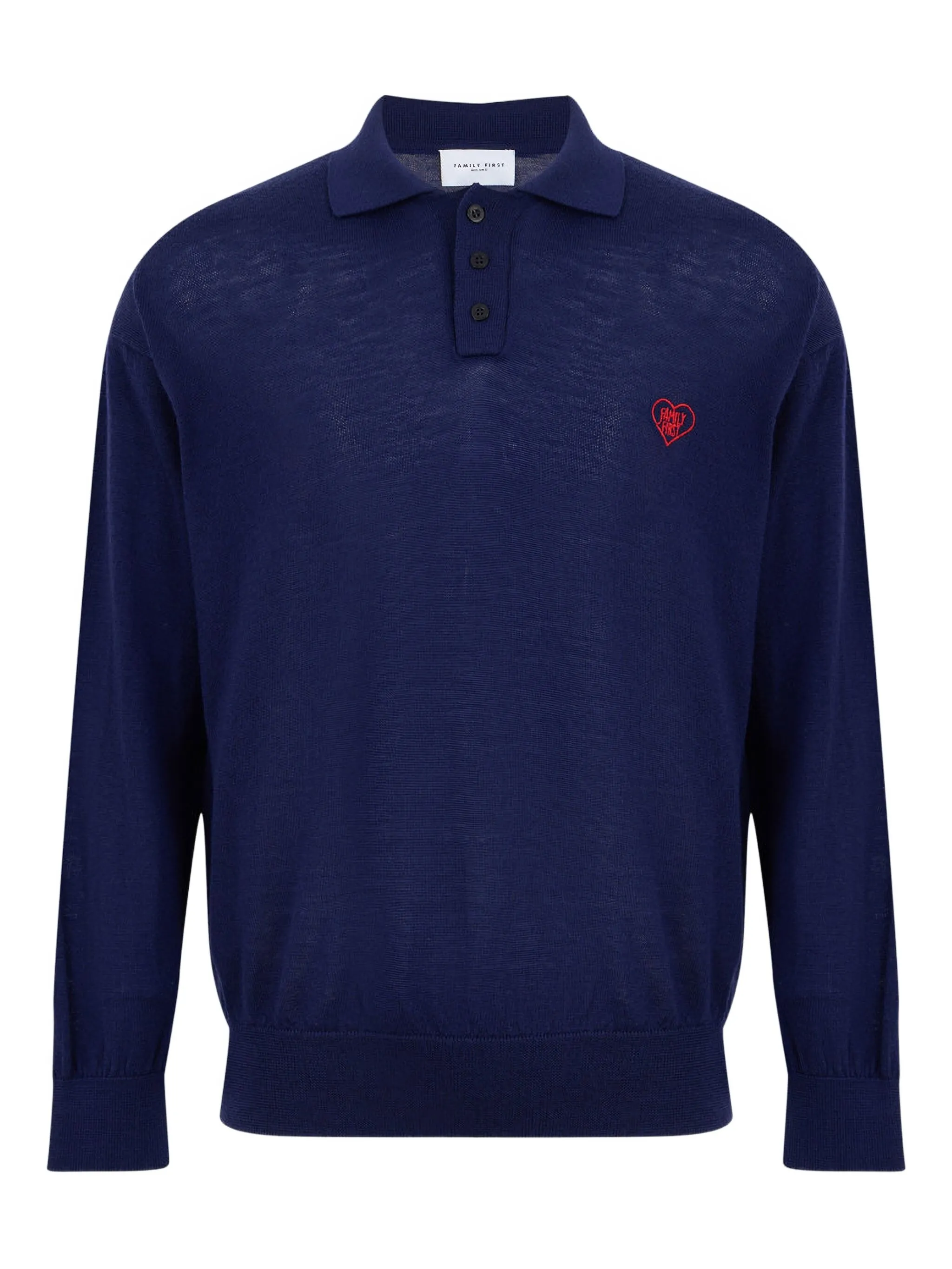 

Рубашка поло с вышитым логотипом Family First, синий