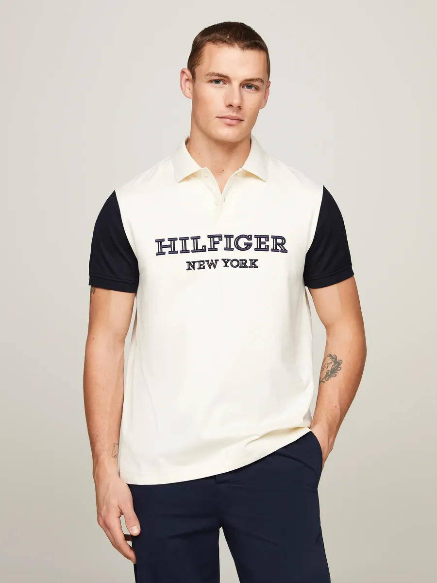 

Рубашка-поло Tommy Hilfiger "MONOTYPE COLORBLOCK REG POLO", цвет Desert Sky / Calico