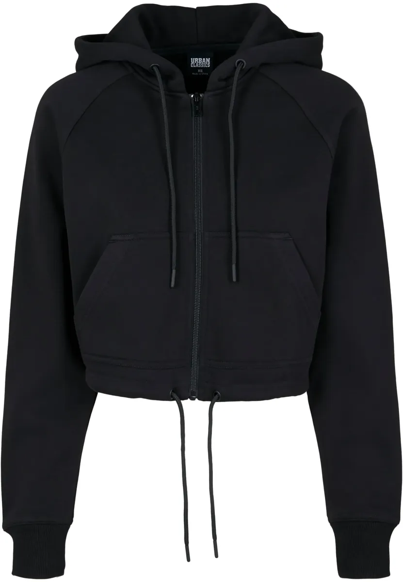 

Толстовка URBAN CLASSICS " Urban Classics Women's Oversized Short Raglan Zip Hoody", черный