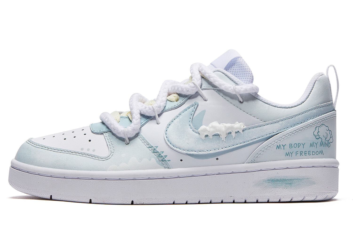 

Женские кроссовки для скейтбординга Nike Court Borough Low, Light Blue