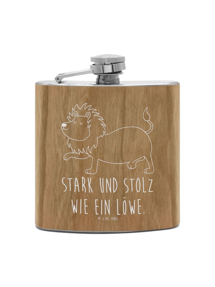 

Mr. & Mrs. Panda Фляга Flachmann Robbe Lachen ohne Spruch in Braun