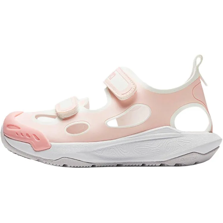 Детские сандалии с низким верхом, устойчивые к скольжению и истиранию, для детей 3-7 лет Antakids, Baby Pink/Anta White