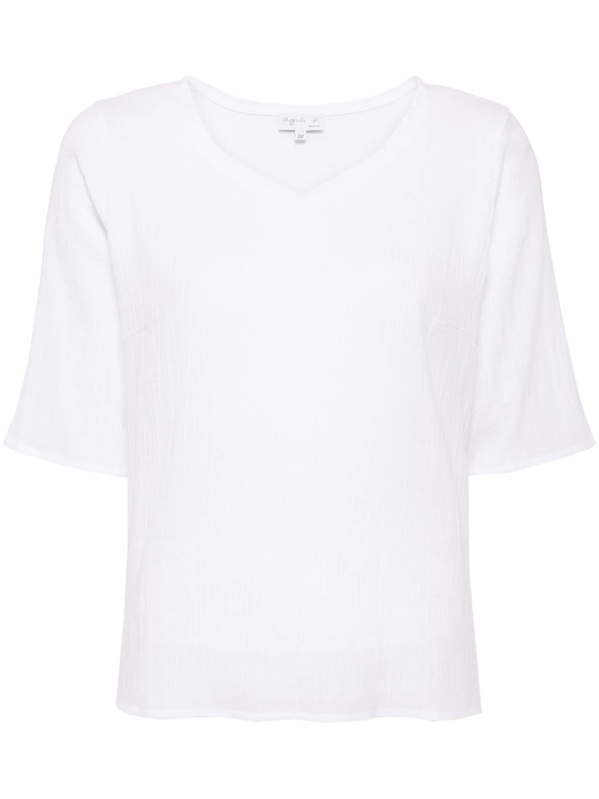 

Футболка Solaine с V-образным вырезом Agnès B., белый