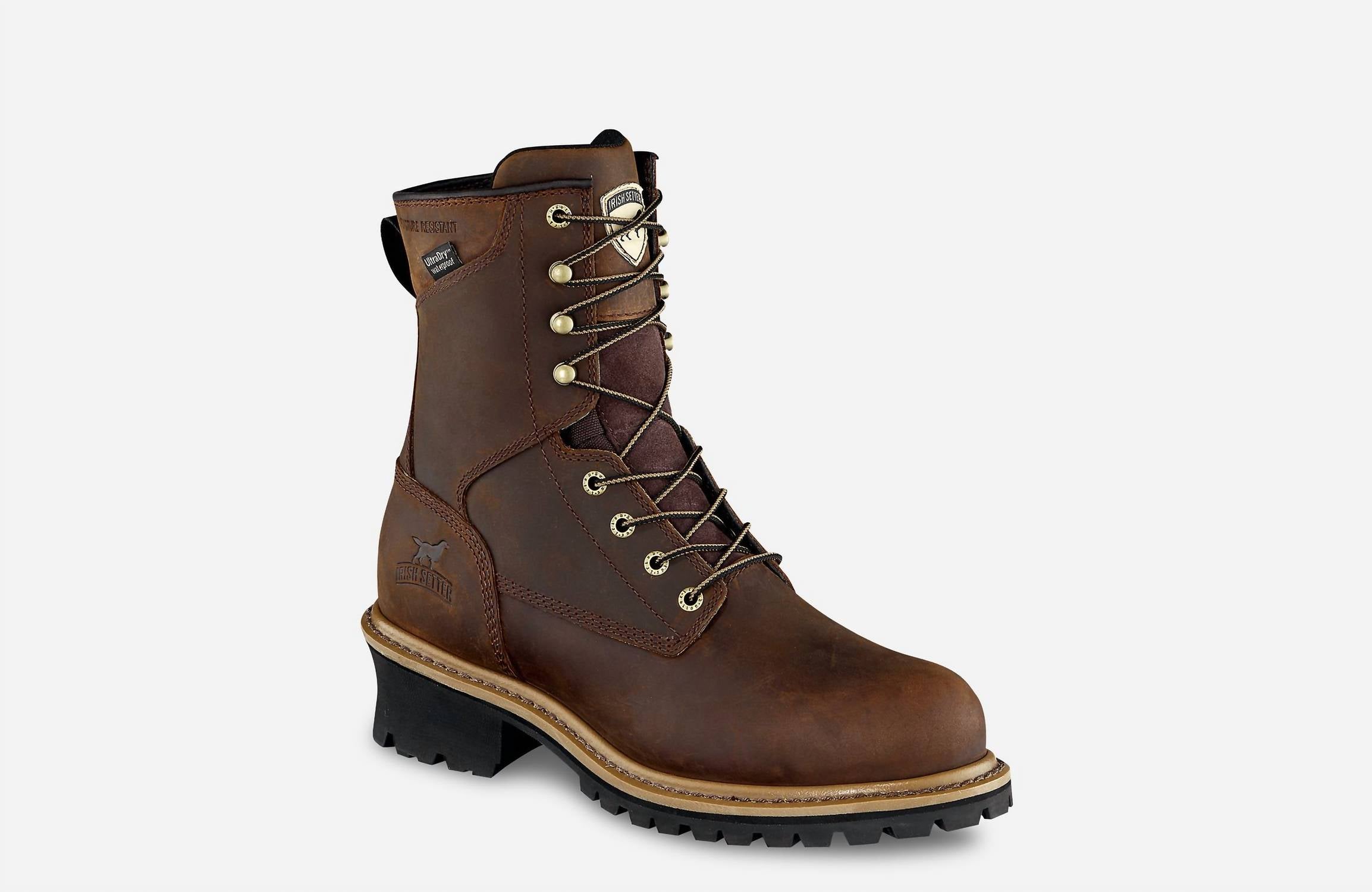 

Мужские водонепроницаемые кожаные ботинки Mesabi в коричневом цвете Irish Setter Boots