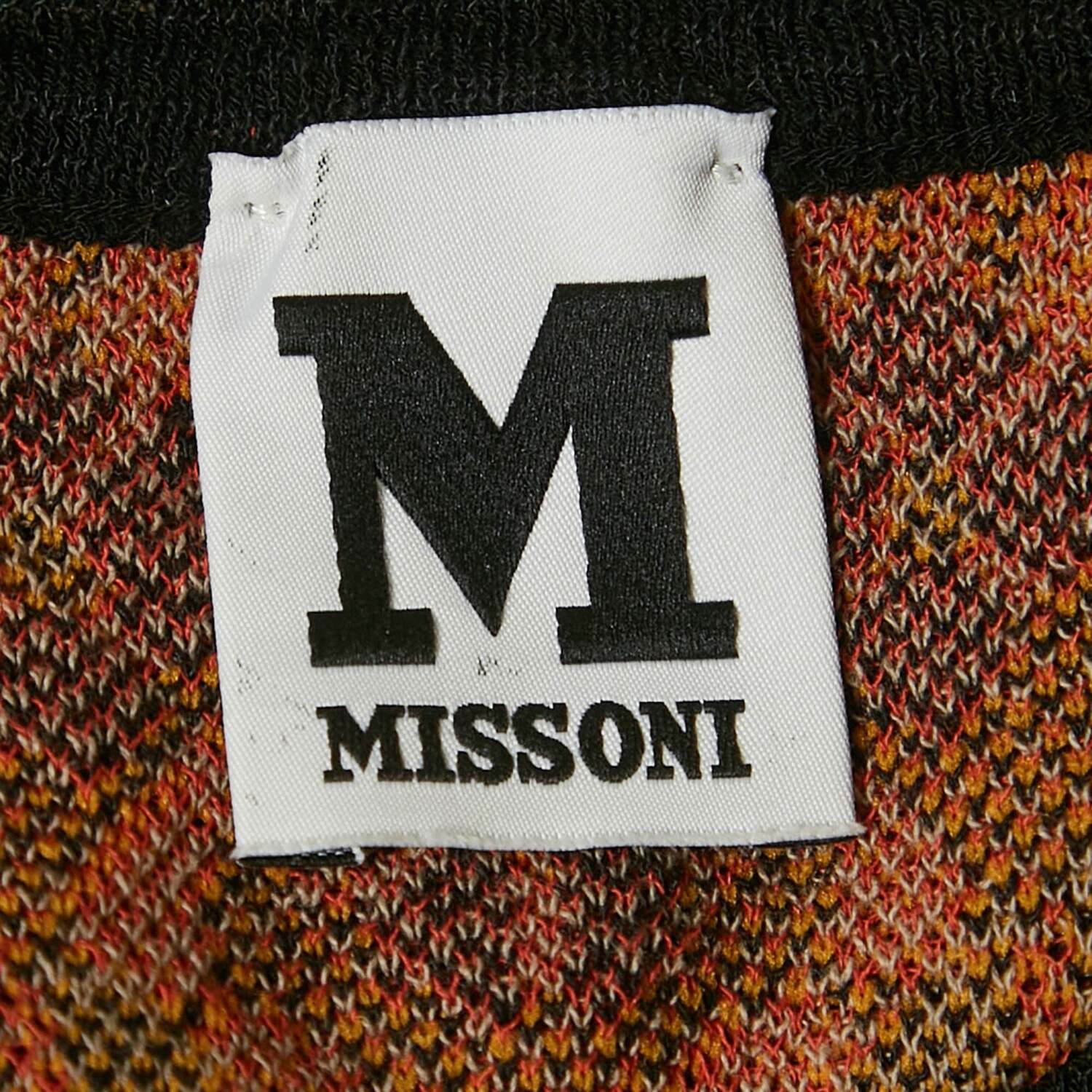 

M Missoni Платье миди Missoni коричневого цвета с цветочным принтом