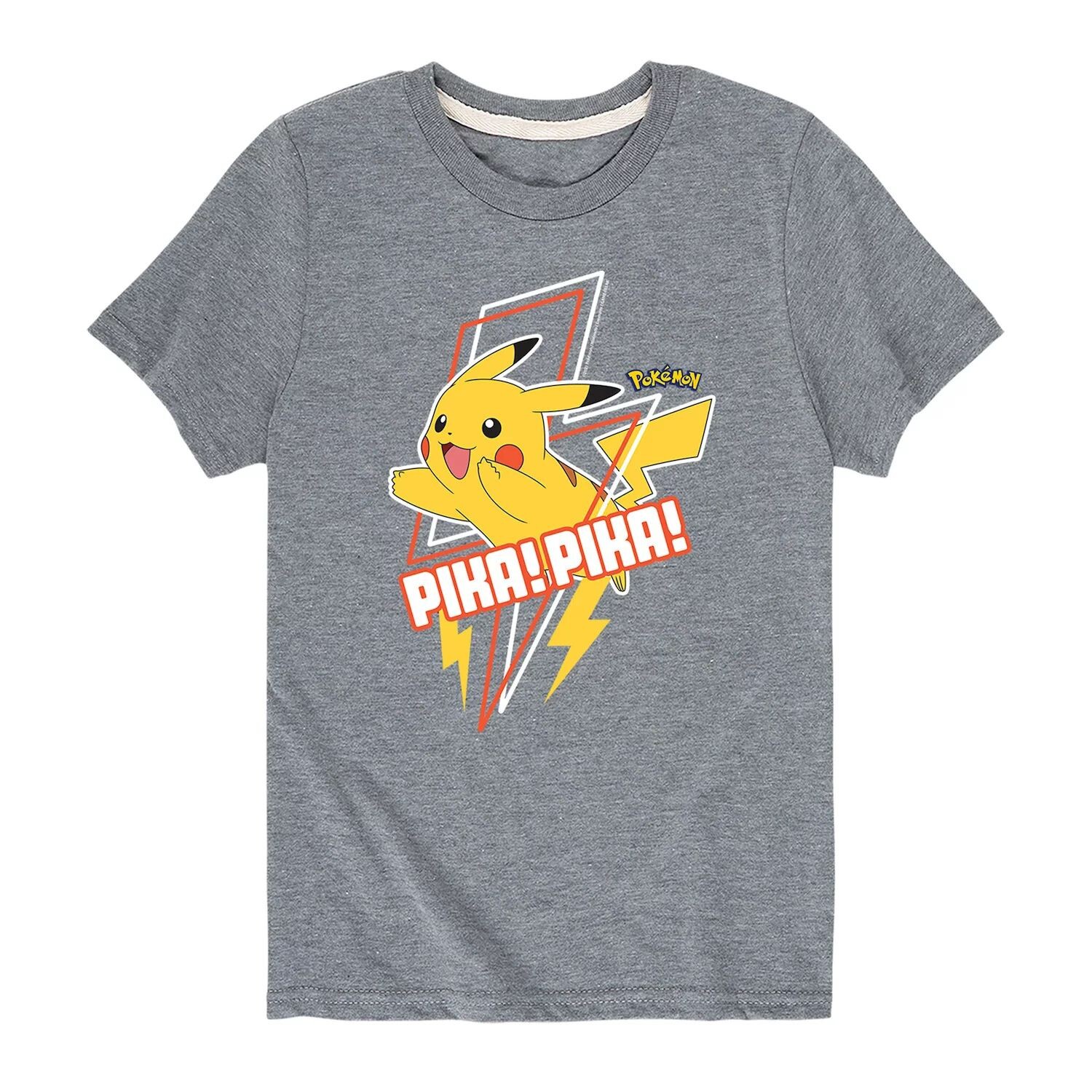 

Футболка Bolt с рисунком Pokemon Pikachu Pika Pika для мальчиков 8–20 лет Licensed Character