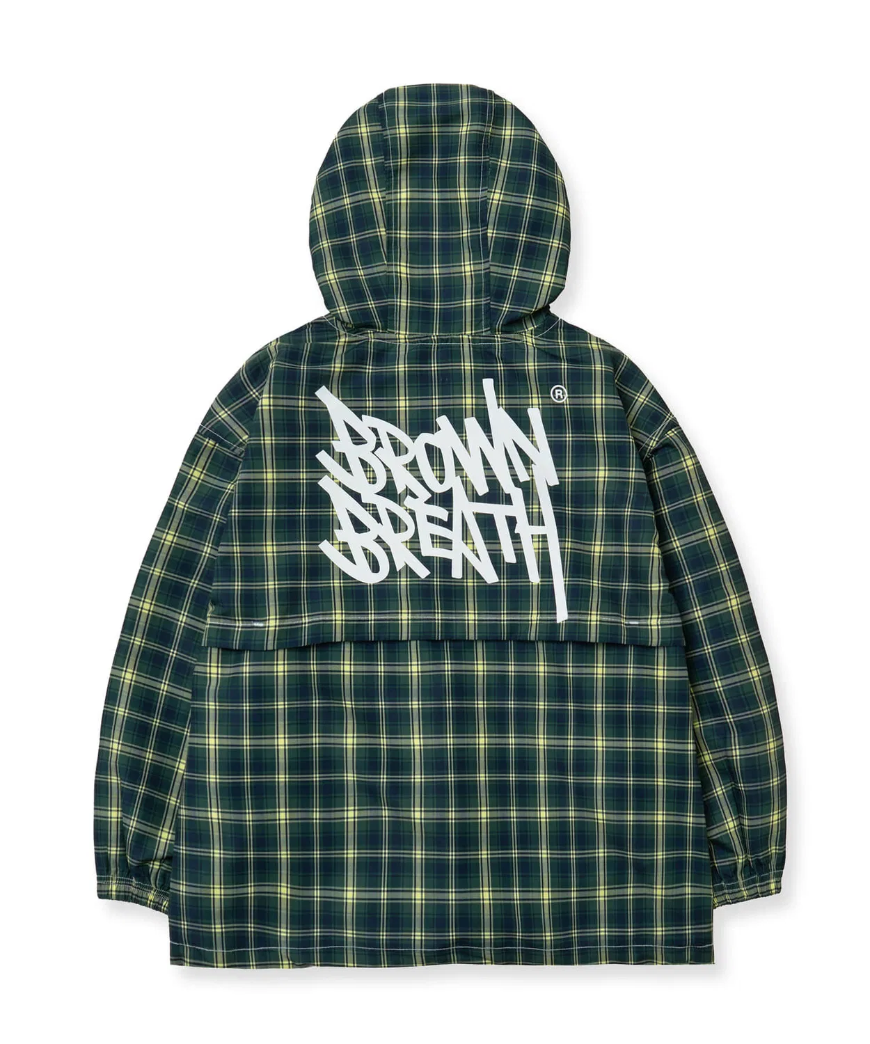 Детская ветровка Tag Check зелёного цвета от Brownbreath Kids — фото 3