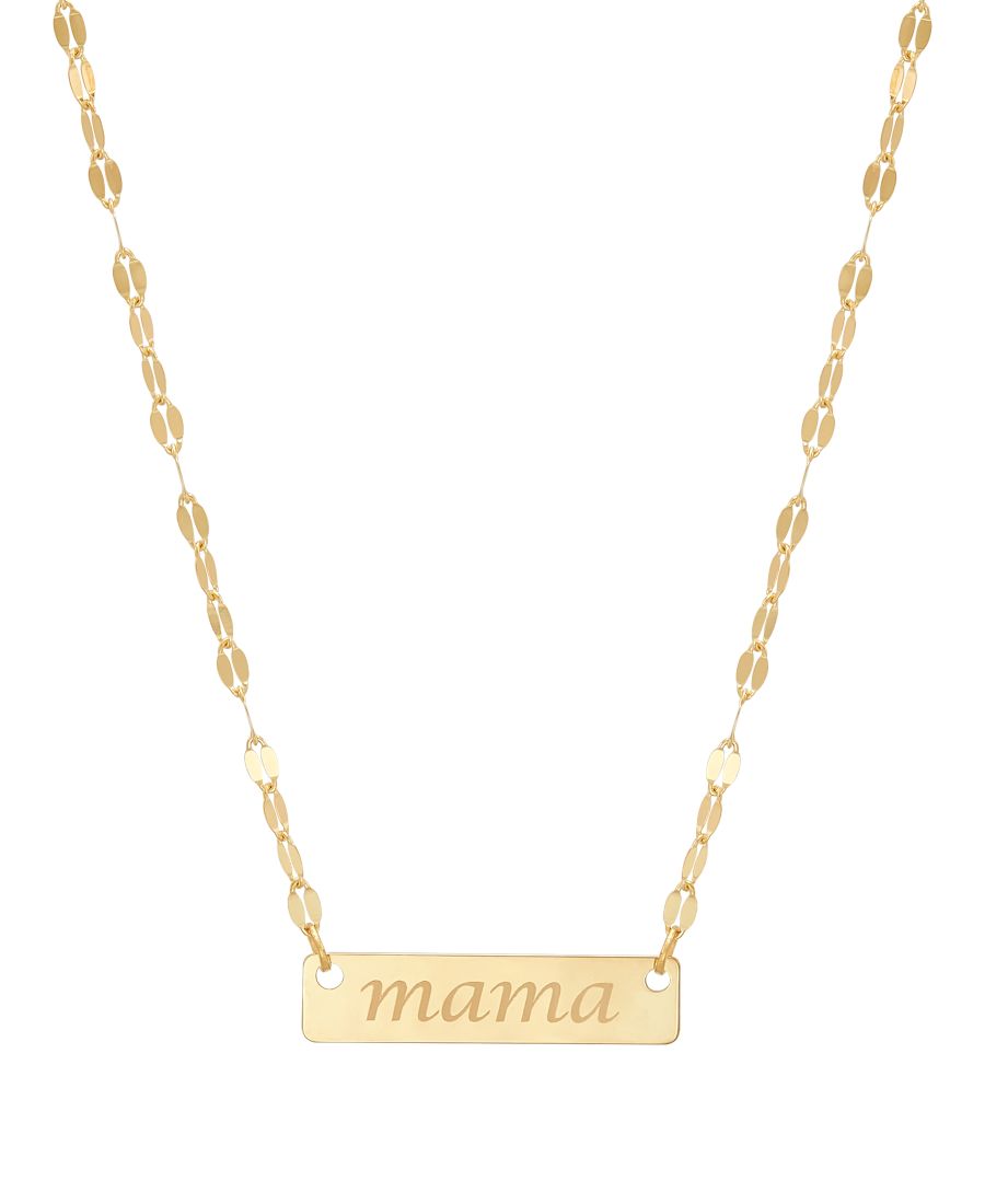 

Подвеска MAMA из полированного желтого золота 10 карат Italian Gold, 10K Yellow Gold