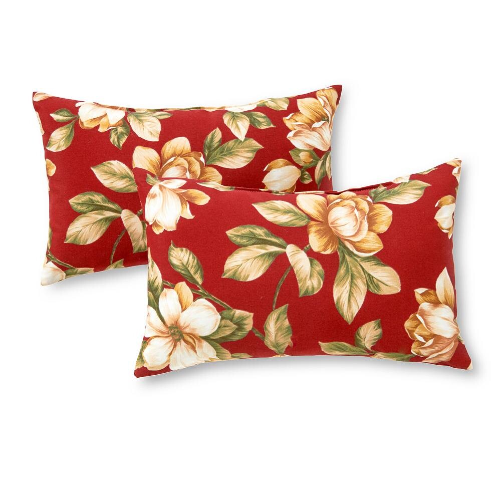 

Greendale Home Fashions Outdoor 2 шт. Прямоугольные декоративные подушки, цвет Roma Floral