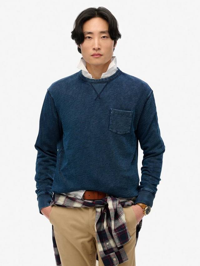 

Винтажный хлопковый свитшот Superdry, Indigo