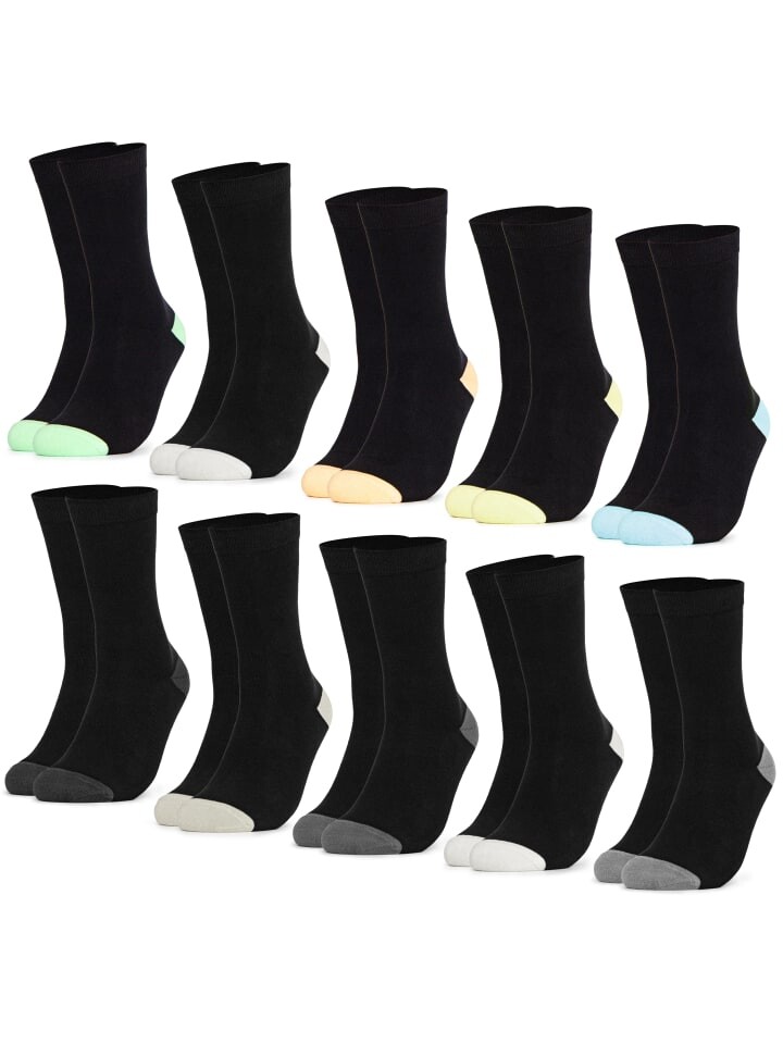 

Носки Occulto 10er Pack Muster Baumwoll Gertrud, цвет schwarz-pastell