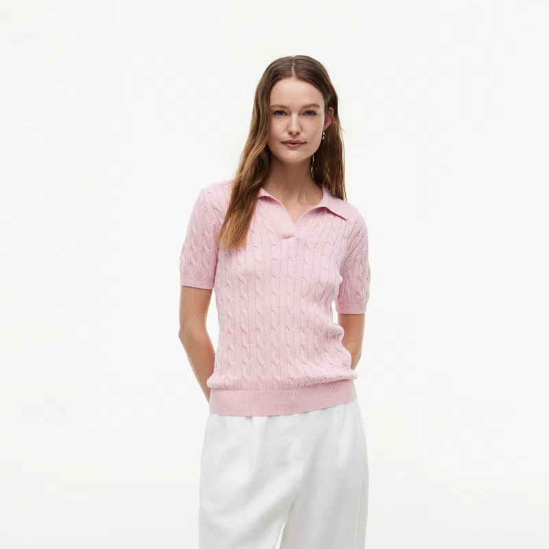 Джемпер Tommy Hilfiger розовый — фото 4