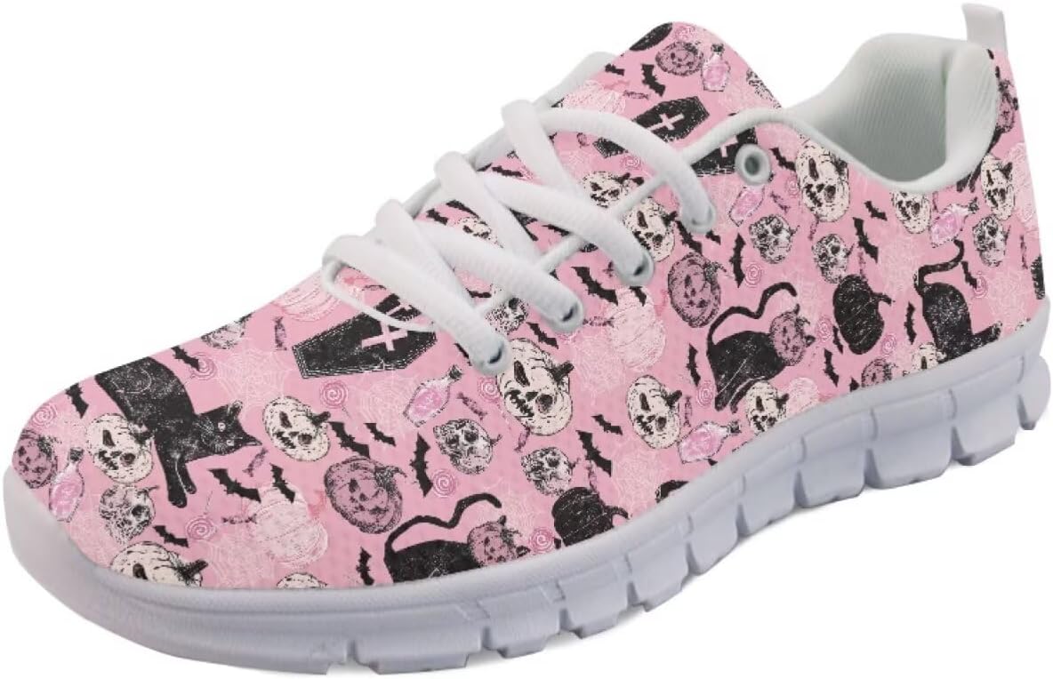 

Кроссовки Forchrinse для женщин и мужчин, дышащие, с сеткой, на шнуровке, для прогулок, бега и тенниса, черный