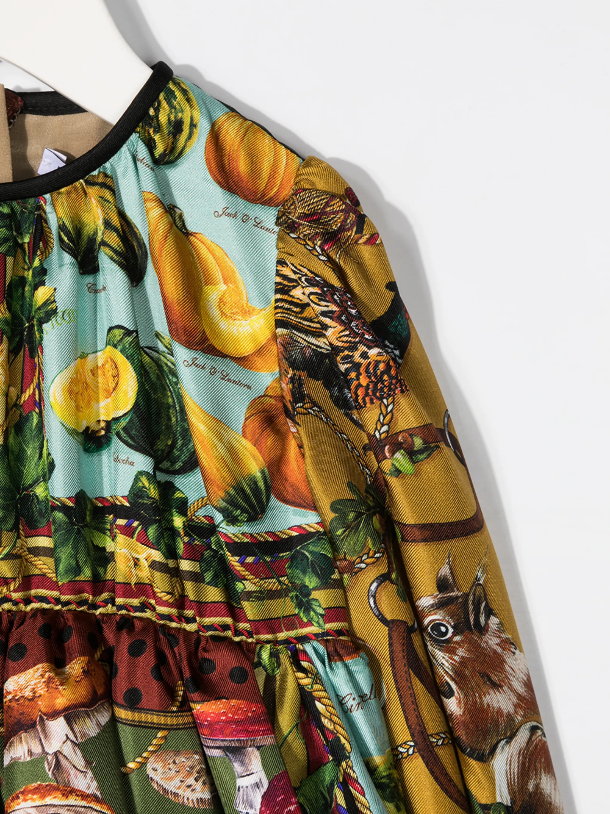 Платье с графичным принтом Dolce & Gabbana Kids, синий — фото 3