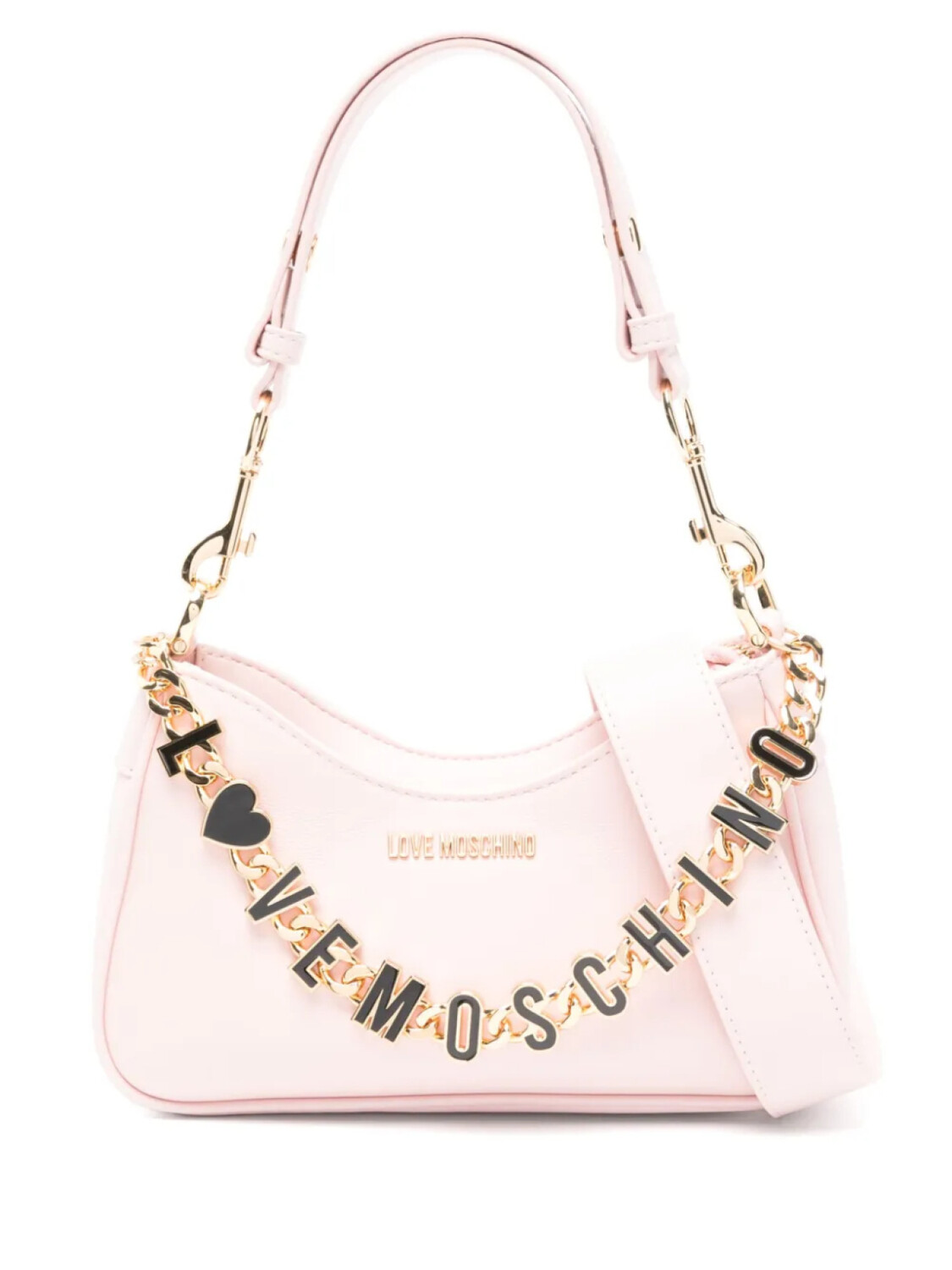 

Сумка через плечо с надписью-логотипом Love Moschino, розовый
