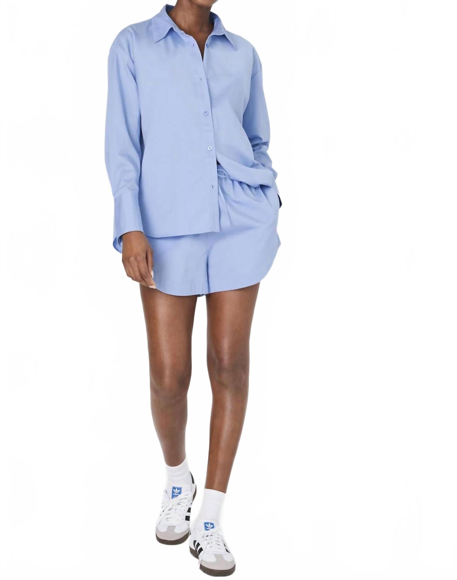 

Алексис Хлопковая Свободная Рубашка в Оксфордском Синем French Connection