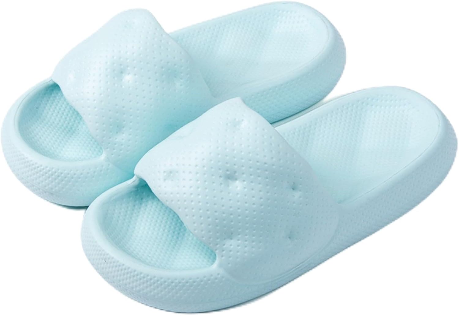 

Сланцы FRZTOUR Cloud для женщин и мужчин, летние пляжные шлепанцы для душа, с нескользящей подошвой, толстой подошвой, удобные и легкие, синий