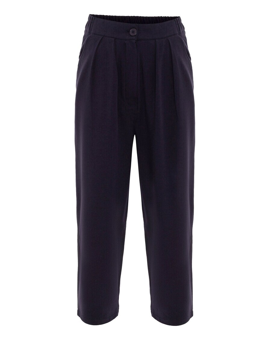 

Брюки Anou Anou Regular Pleat-Front Pants, темно-синий