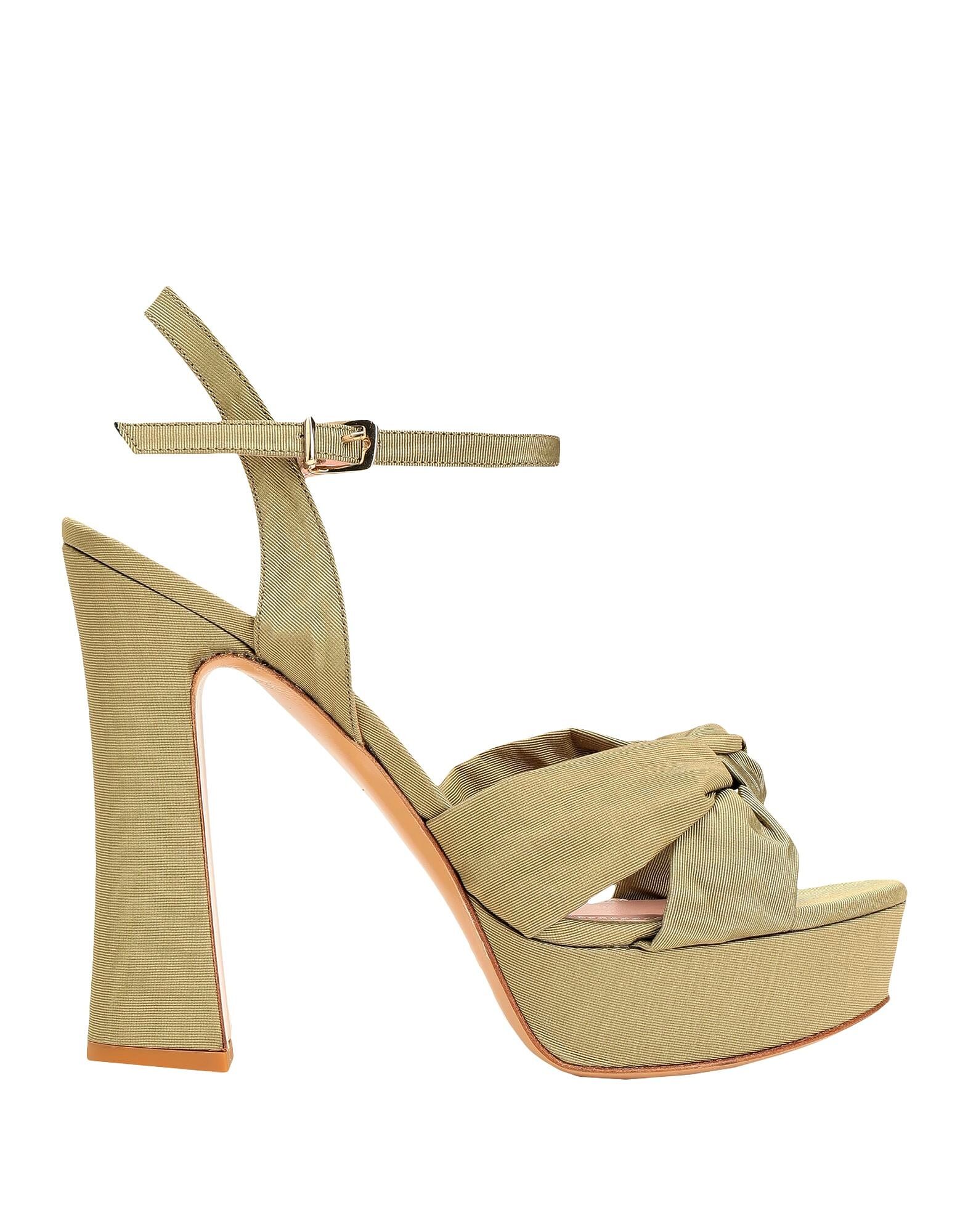 Сандалии Moiré Platform Sandal 8 By Yoox, светло-зеленый