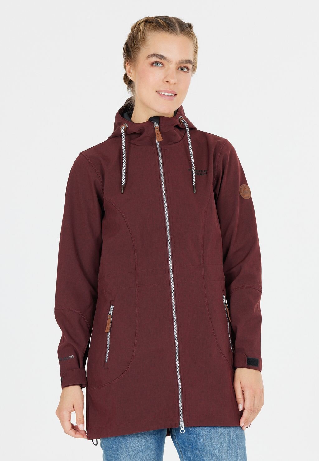 

Куртка для активного отдыха LILAN W MELANGE WASSERDICHTE SOFTSHELL Weather Report, цвет 4285 chocolate truffle