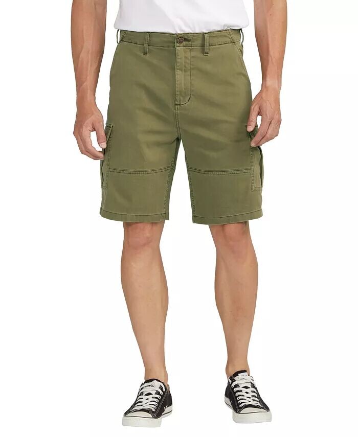 

Мужские шорты Essential Twill Cargo 10" Silver Jeans Co., зеленый