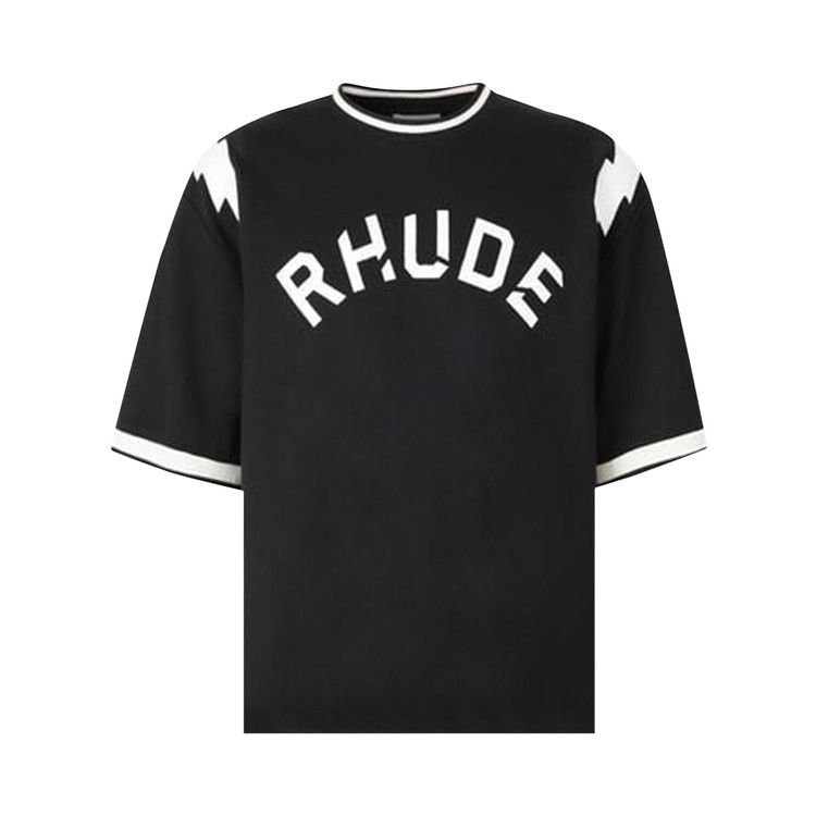 

Футболка Rhude Lightning Ringer Tee 'Black/White'