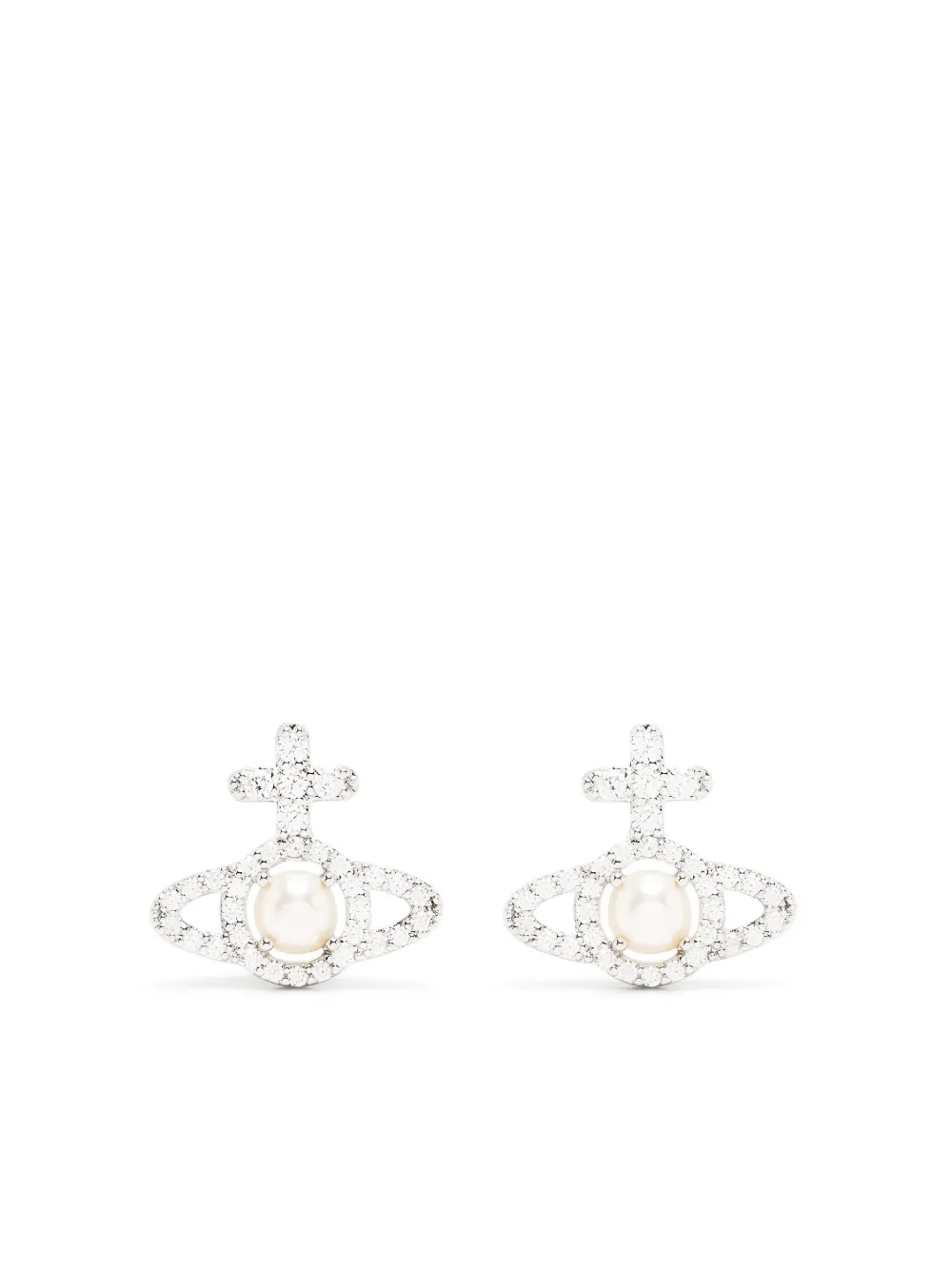 

Серьги Orb с кристаллами Vivienne Westwood, серебряный