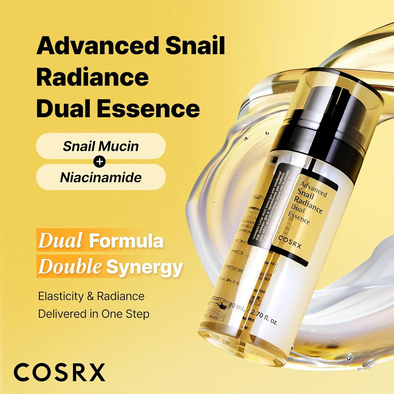 Эссенция Cosrx — Двойная для лица «Niacinamide % + Snail Mucin % Dual Essence» от — фото 2