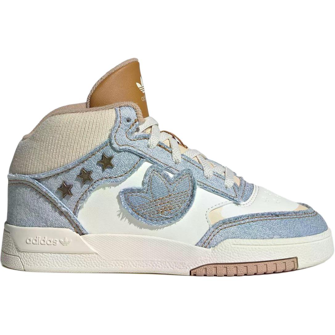 Adidas Originals Drop Step XL 2.0 Mid top детские скейтбординг кроссовки White Blue — фото 3