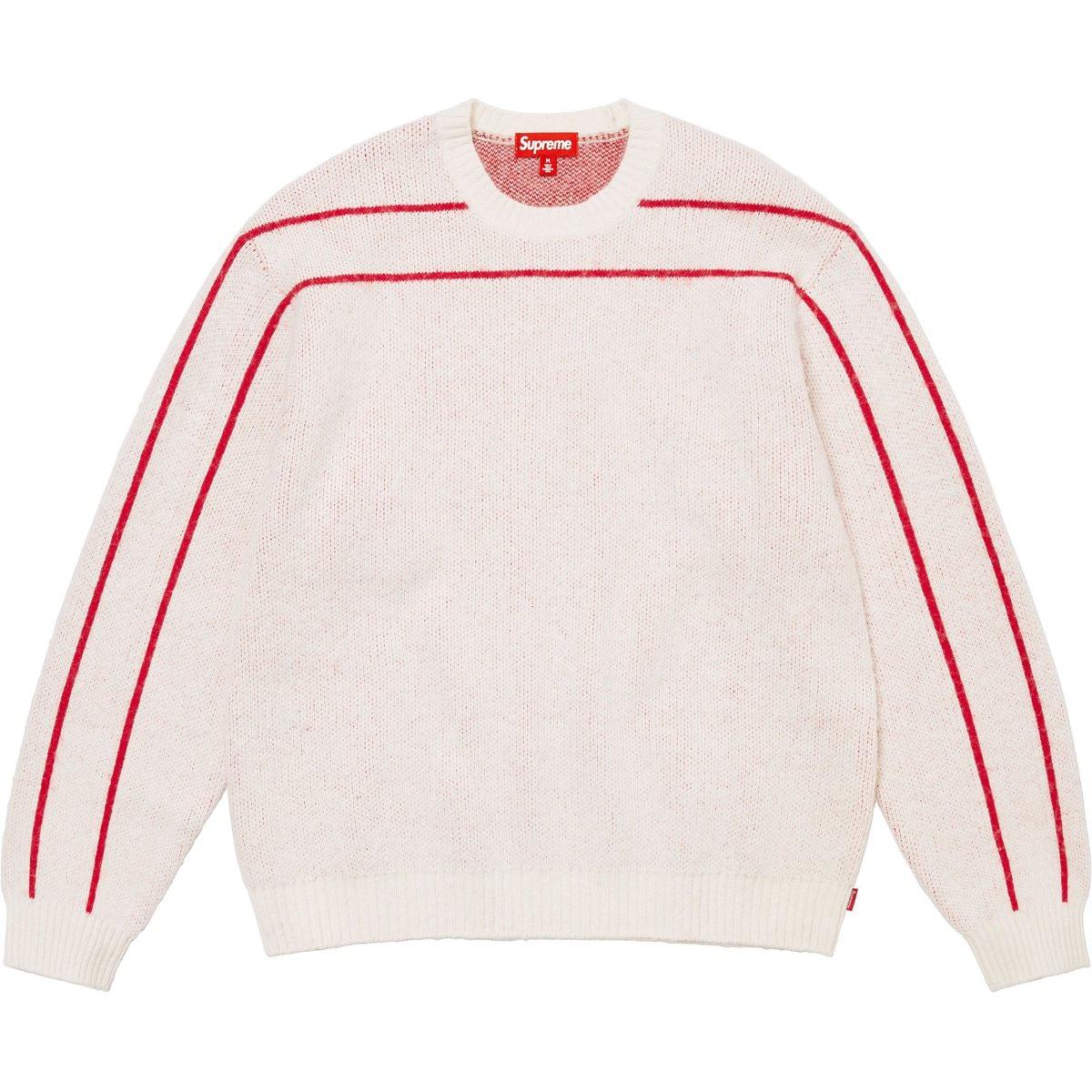 Свитер с полоской на спине Supreme, белый