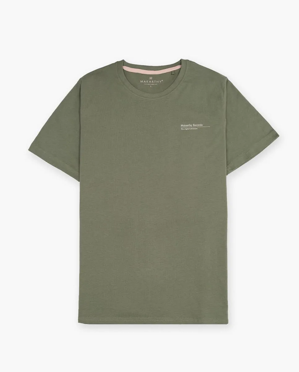 

Мужская хлопковая футболка с короткими рукавами Makarthy, цвет Verde Militar